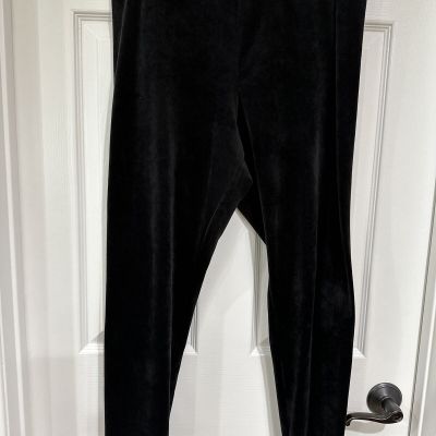 NOBO No Boundaries Women's XXL Legging Pant Velour Style Soft Black EUC